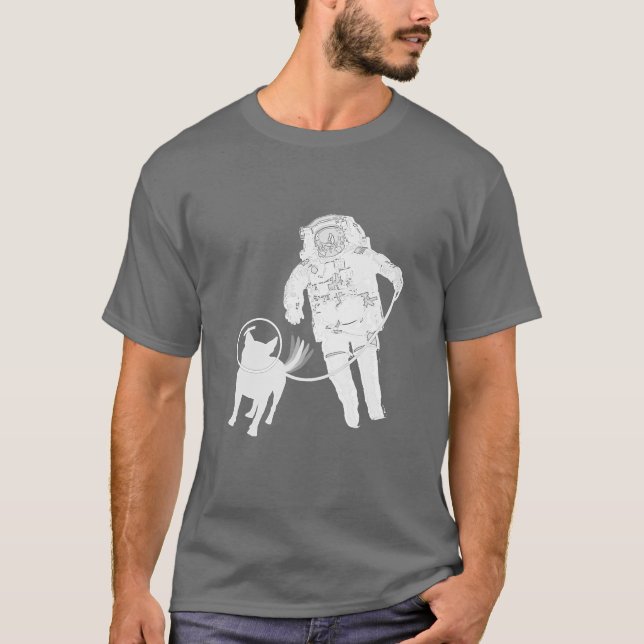 Camiseta Paseo canino del espacio (Anverso)