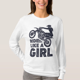 Camiseta Paseo Como Un Chica Sucio Motocross Enduro