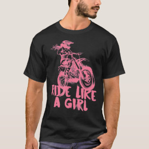 Camiseta Paseo Como Un Regalo De Motocross Chica FMX En Mot