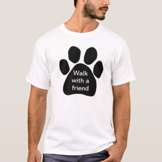 Camiseta Paseo con un amigo para los amantes del perro