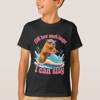 Camiseta Paseo de agua de capibara relajante vibraciones as