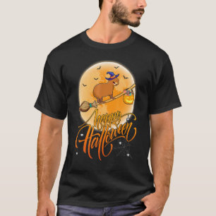 Camiseta Paseo de carpincho Bruja Escopeta Luna Antiguo Car