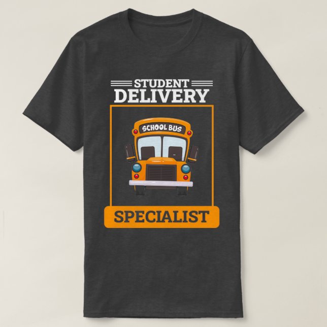 Camiseta Paseo de conductores de autobús escolar con especi (Diseño del anverso)