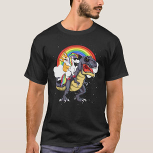 Camiseta Paseo de Corgi Lindo Paseo de Unicornio Gif de Din