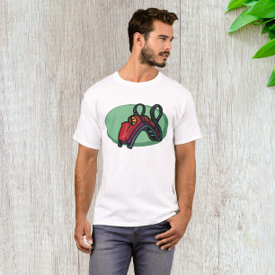 Camiseta Paseo de la montaña rusa de color rojo