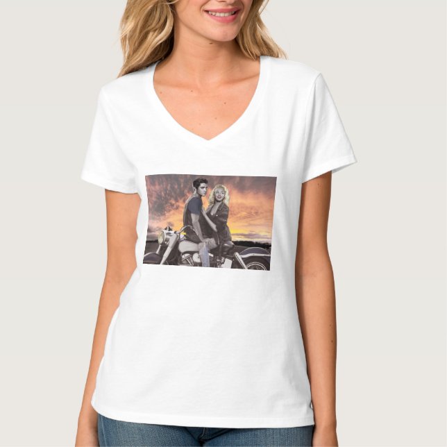 Camiseta Paseo de la puesta del sol (Anverso)