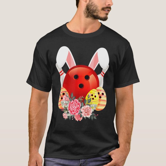 Camiseta Paseo de las flores de conejo de Bowling Easter Bu (Anverso)