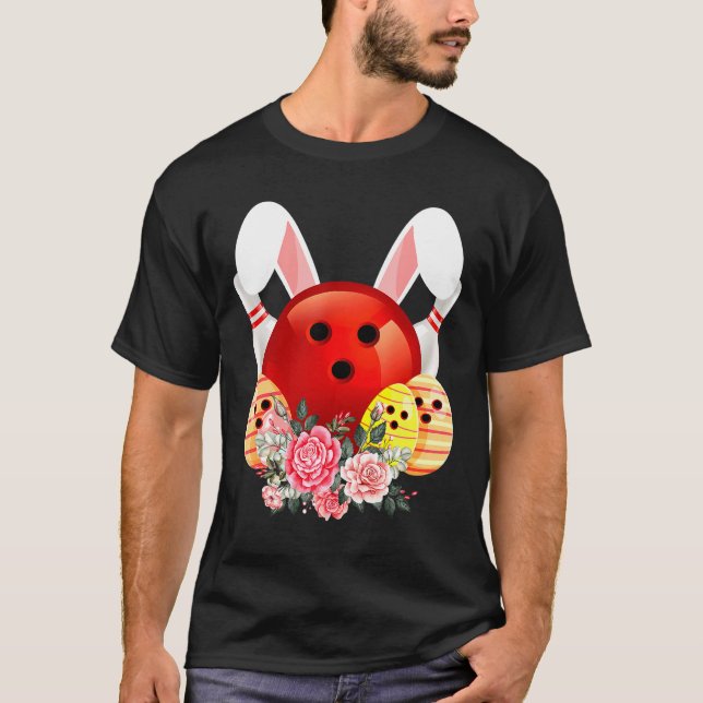 Camiseta Paseo de las flores de conejo de Bowling Easter Bu (Anverso)