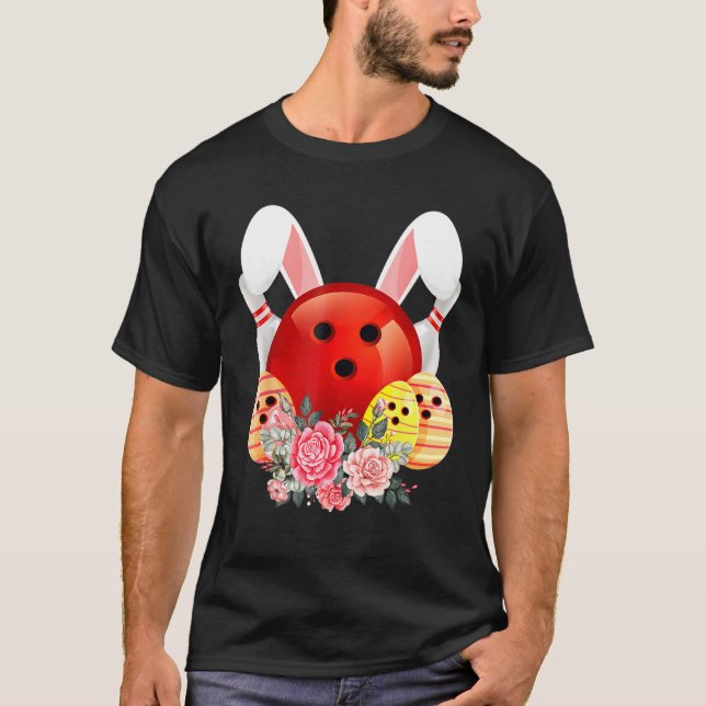 Camiseta Paseo de las flores de conejo de Bowling Easter Bu (Anverso)
