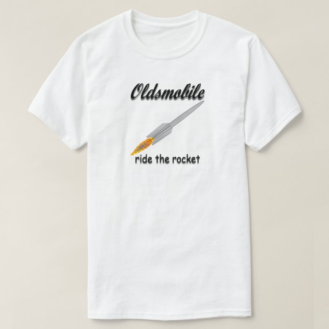 CAMISETA PASEO DE OLDSMOBILE EL ROCKET (Diseño del anverso)