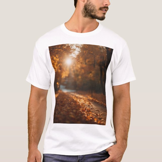 Camiseta Paseo de otoño (Anverso)