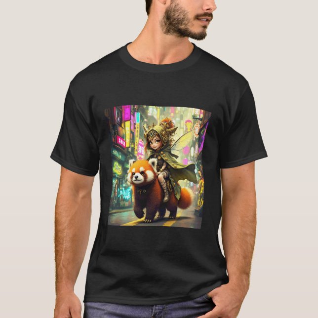 Camiseta Paseo de Panda Salvaje de Fantasía (Anverso)