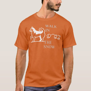 Camiseta Paseo De Perro En La Nieve