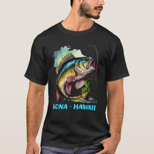 Camiseta Paseo de pesca en Kona Hawaii HI Pescador Pesca co