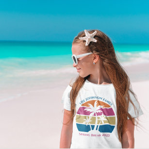Camiseta Paseo de primavera playa Sunset Cute Personalizado