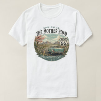 Camiseta Paseo de primavera por la ruta 66 vintage