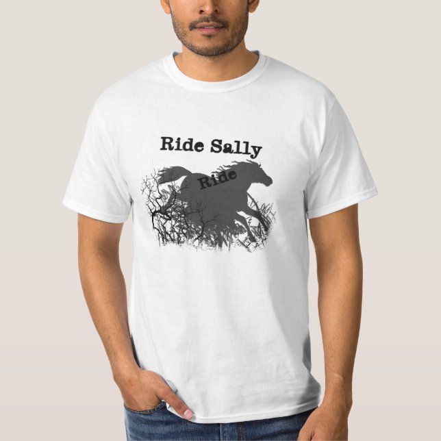 Camiseta Paseo de Sally del paseo de Sally del mustango (Anverso)
