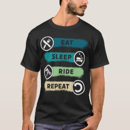 Camiseta Paseo de sueño de vuelta motocicleta divertida cic