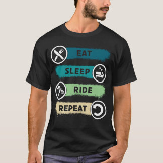 Camiseta Paseo de sueño de vuelta motocicleta divertida cic
