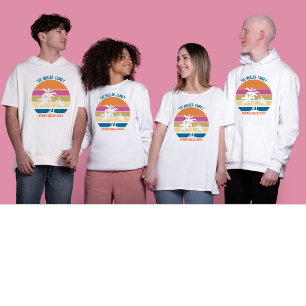 Camiseta Paseo de vacaciones de primavera Playa Atardecer F