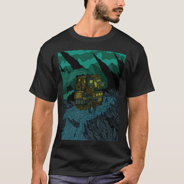 Camiseta Paseo de vacaciones por Mech Trough Mountain Alien (Anverso)