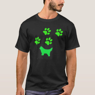 Camiseta Paseo del ~ del perro de Terranova por todo mí