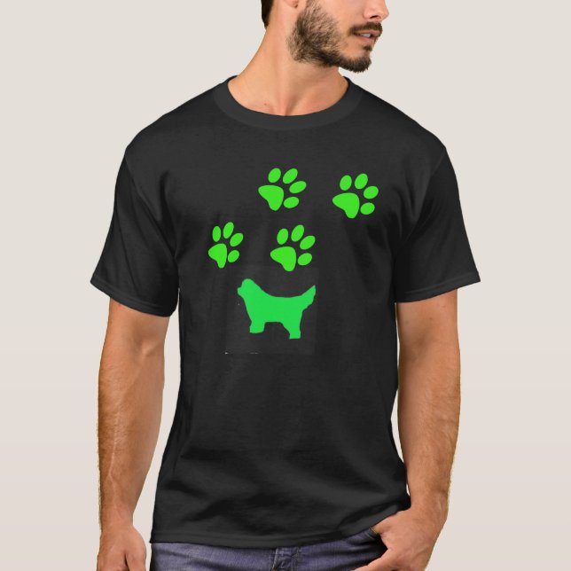Camiseta Paseo del ~ del perro de Terranova por todo mí (Anverso)