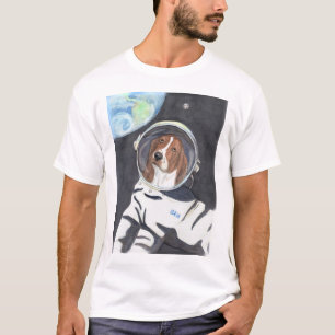 Camiseta Paseo del espacio de Basset Hound