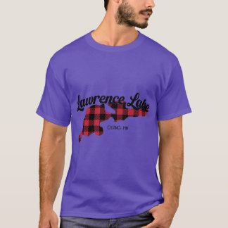 Camiseta Paseo del lago Lawrence MN a cuadros oversized