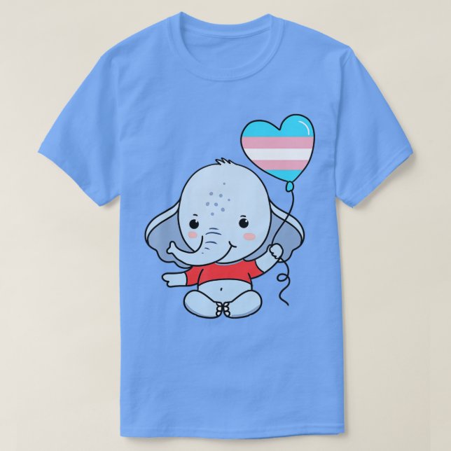Camiseta Paseo del orgullo del globo del Elefante (Diseño del anverso)