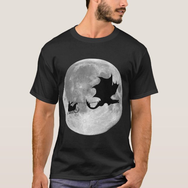 Camiseta Paseo del trineo del jinete del dragón de Papá (Anverso)