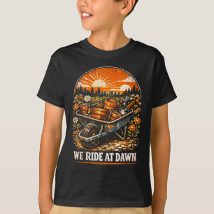 Camiseta Paseo divertido en carretilla de jardinería al ama