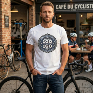 Camiseta Paseo en bicicleta del siglo 100 millas 160 KM