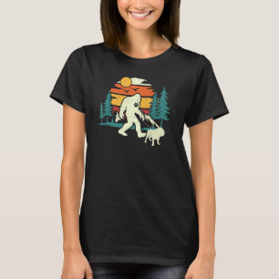 Camiseta Paseo en bicicleta por el Bulldog inglés Dog Walke