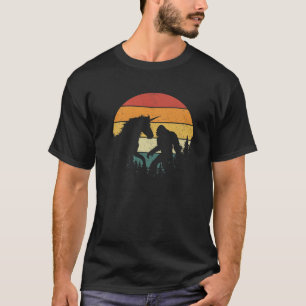 Camiseta Paseo en bicicleta Unicornio montando caballo Retr