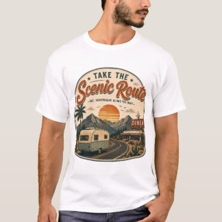 Camiseta Paseo en Camioneta Vintage por la Ruta Escénica