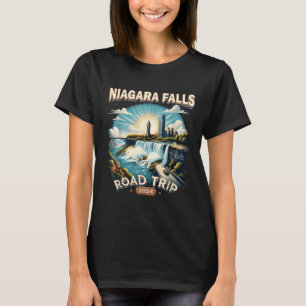 Camiseta Paseo en carretera a Niagara Falls 2024 Viaje fami