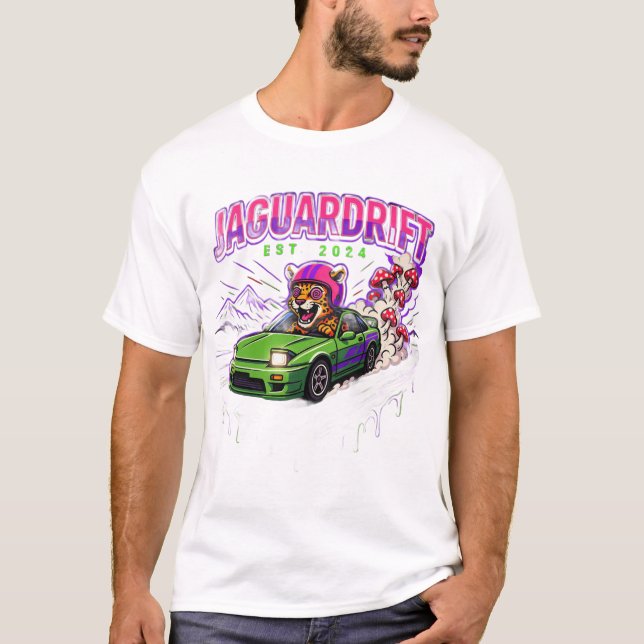 Camiseta paseo en coche jaguar (Anverso)