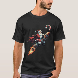 Camiseta Paseo en cohetes de Santa Claus: Adventur de Navid