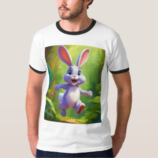 Camiseta Paseo en Kangaroo: Canguro Juguetón Saltando Sobre