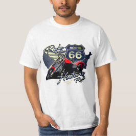 Camiseta Paseo en motocicleta por la ruta histórica 66 T-