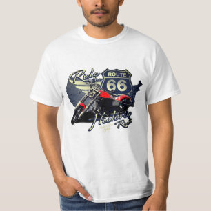 Camiseta Paseo en motocicleta por la ruta histórica 66 T-