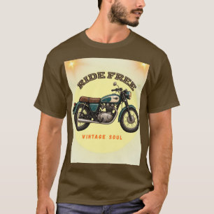 Camiseta Paseo en motocicleta vintage Diseño de motociclist