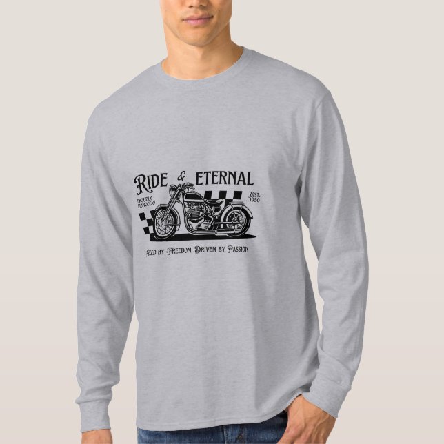 Camiseta Paseo Eterno en Motocicleta (Anverso)