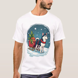 Camiseta Paseo Festivo de Husky
