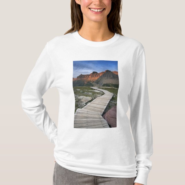 Camiseta Paseo marítimo en Waterton Glacier International (Anverso)
