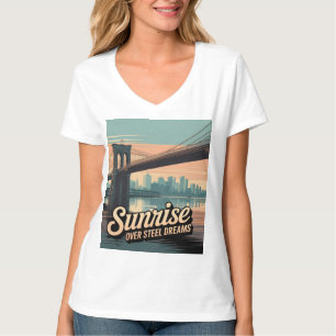 Camiseta Paseo matutino por el puente de Brooklyn