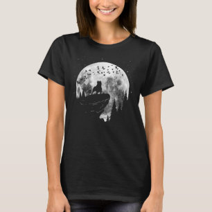 Camiseta Paseo nocturno de un perro de machetón americano p