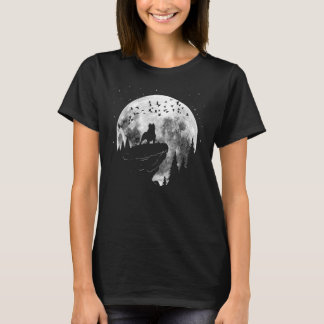 Camiseta Paseo nocturno de un perro de machetón americano p