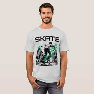 Camiseta Paseo Nocturno del Skater Retro